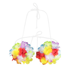 Havajský set - sukňa, podprsenka a vence